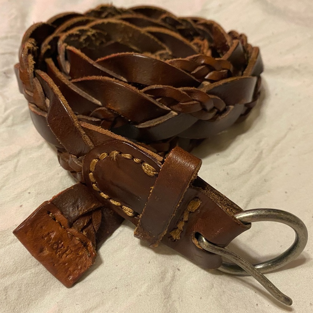 Abercrombie & Fitch braided leather belt